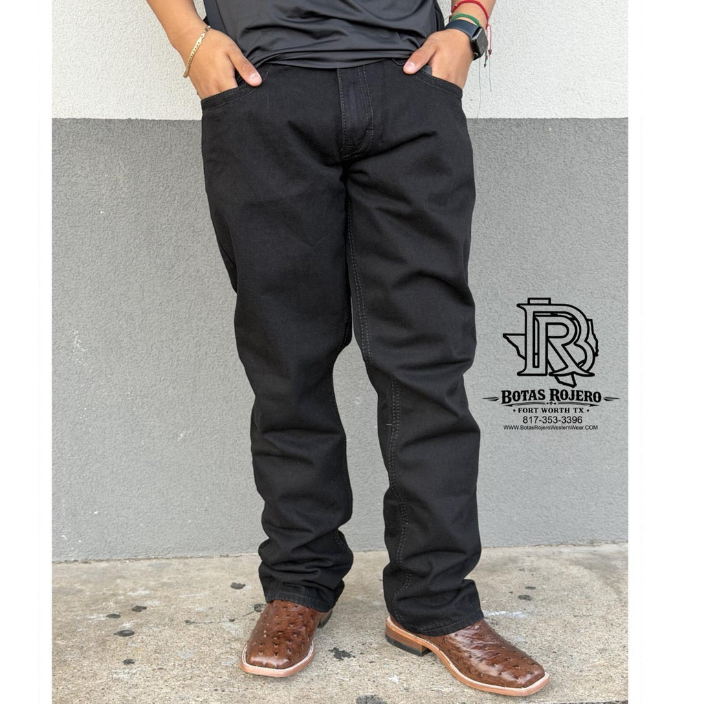 01 | IRON SPUR | STRAIGHT | BLACK | MEN WESTERN JEANS