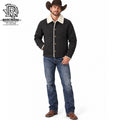“ Crockett “ MEN GRIZZLY WESTERN JACKET BLACK