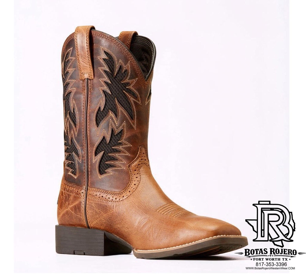 ARIAT Sport Cool VentTEK Wide Square Toe Cowboy Boot 10031446