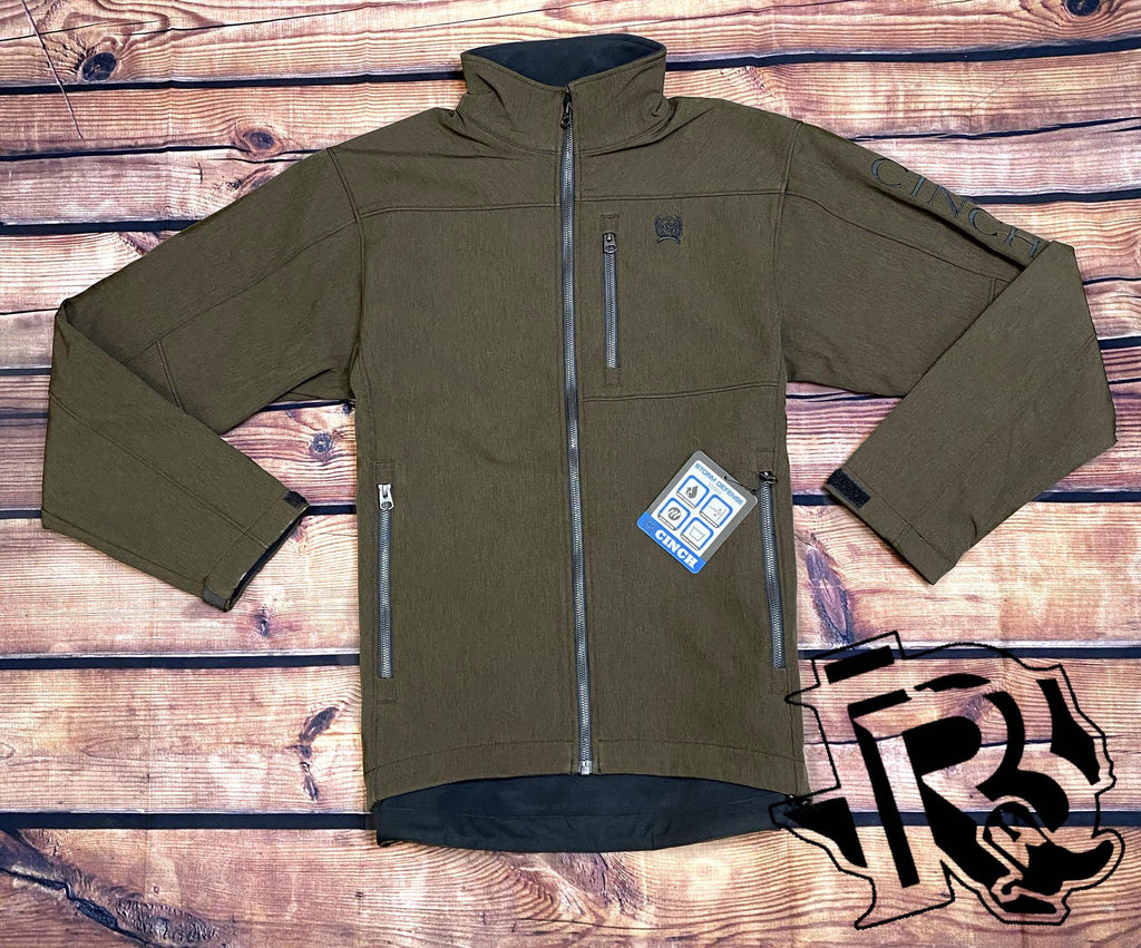 CINCH | MENS TEXTURED BONDED JACKET BROWN/BROWN | MWJ1500003