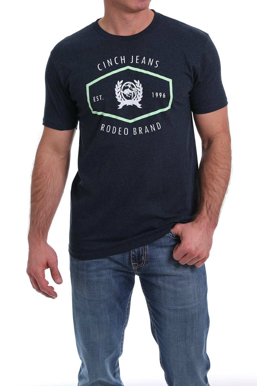MEN'S FRONT LOGO TEE - NAVY MTT1690383