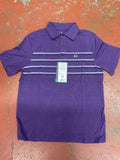 MENS SHORT SLEEVE ARENAFLEX POLO PURPLE CINCH SHIRT | MTK1865016