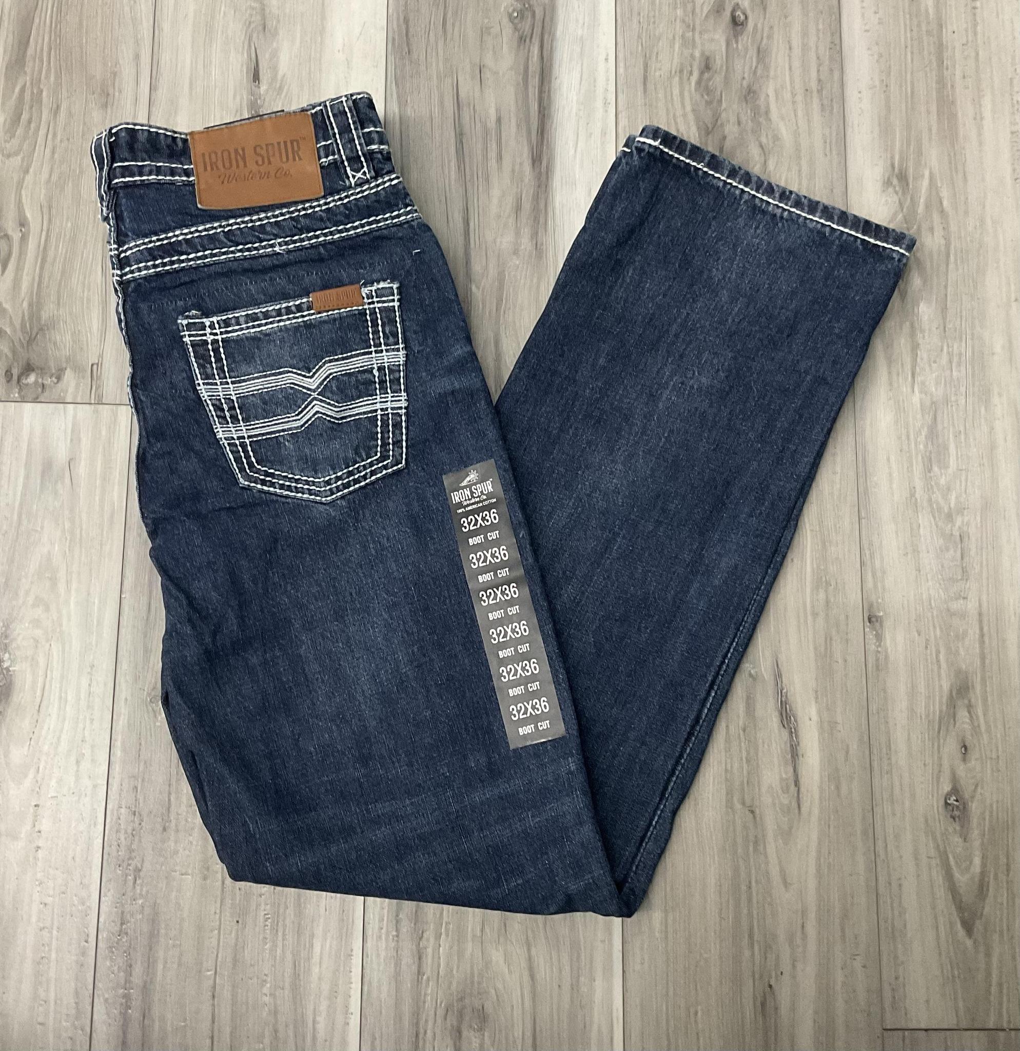 04 | BOOTCUT IRON SPUR DARK BLUE WESTERN MEN JEAN