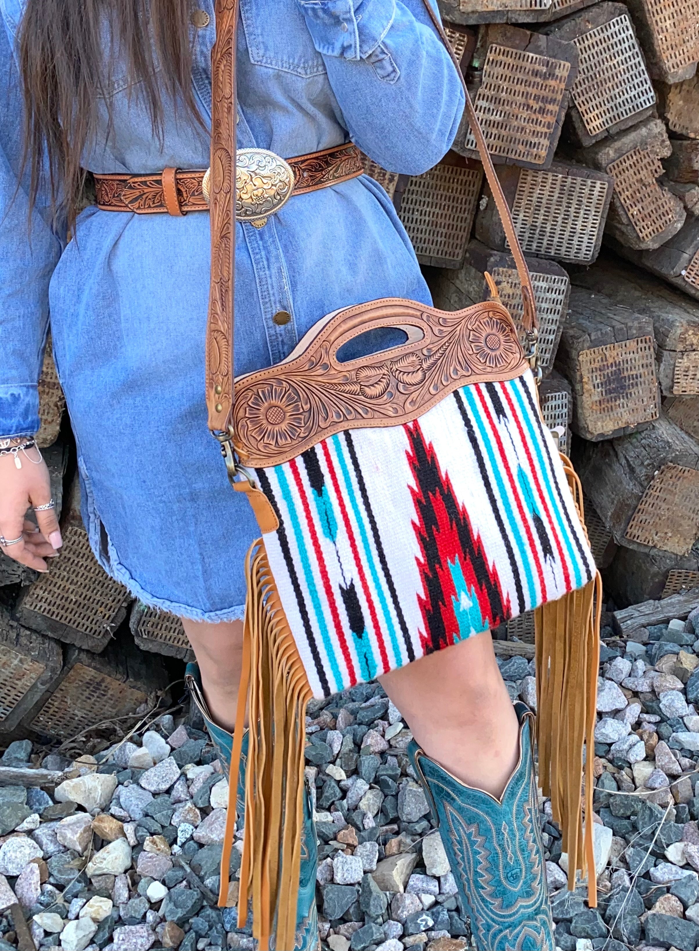 Fringe Crossed Body Bag