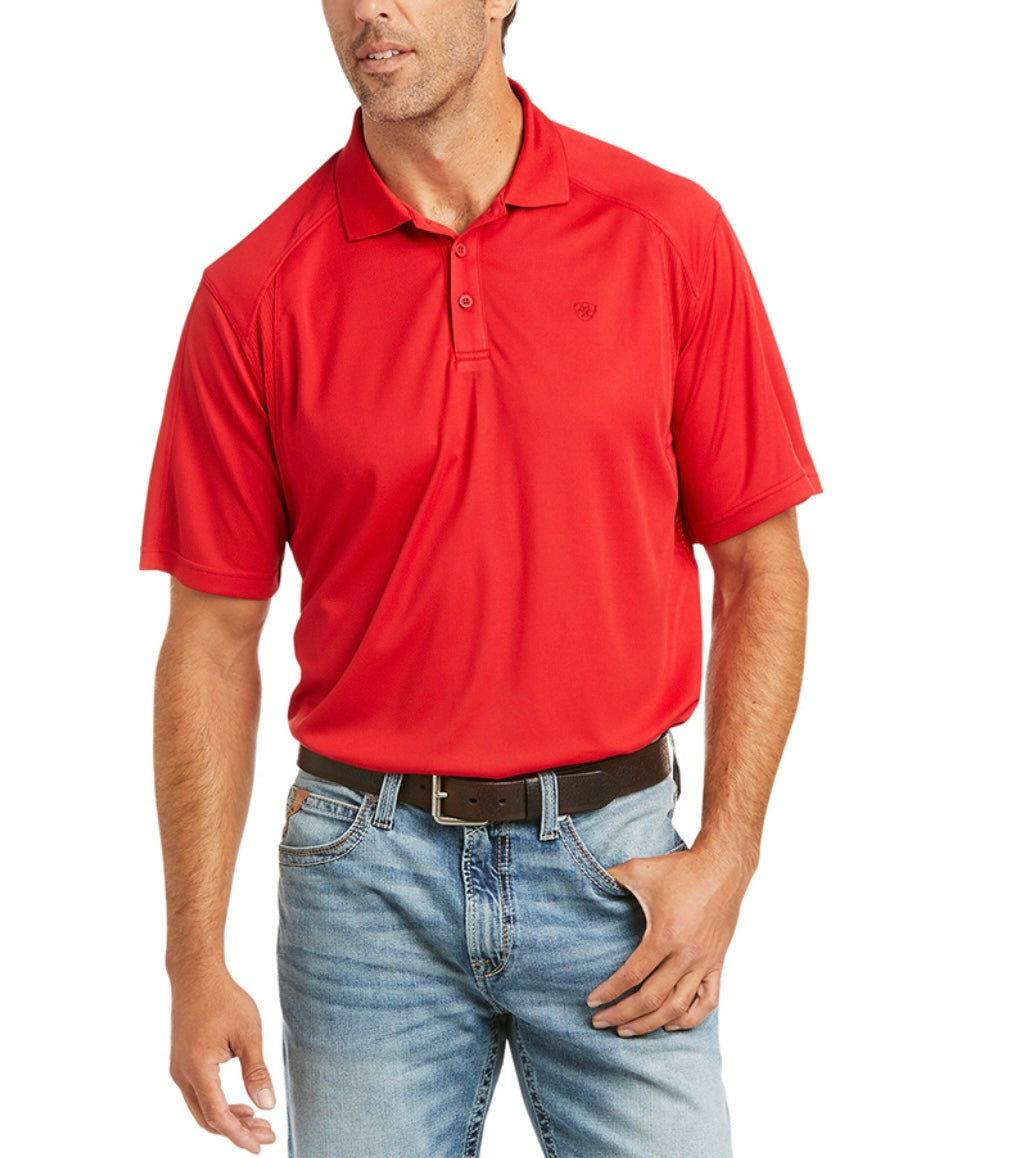 ARIAT MEN'S POLO HAUTE RED (10036178)