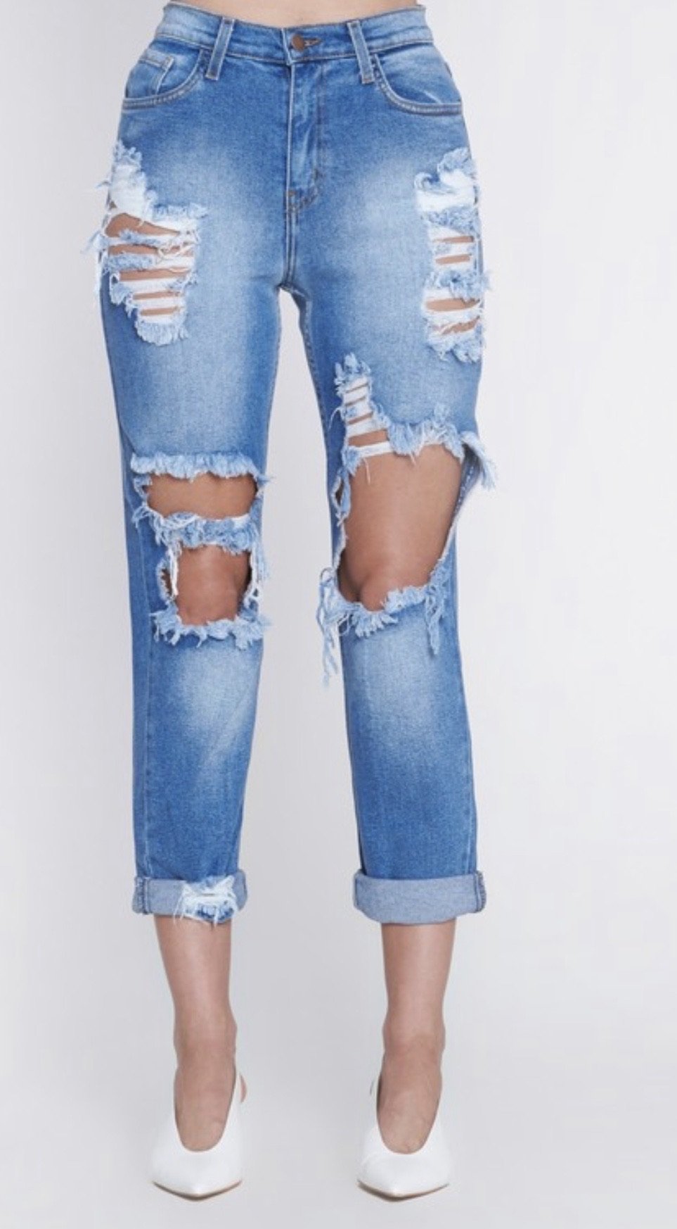 Light wash jeans