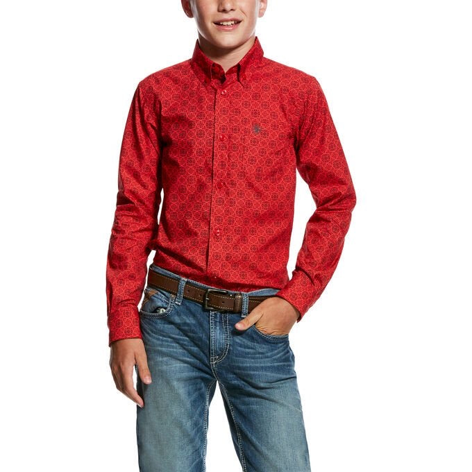 ARIAT MUNSON LONG SLEEVE PRINT SHIRT 10026456