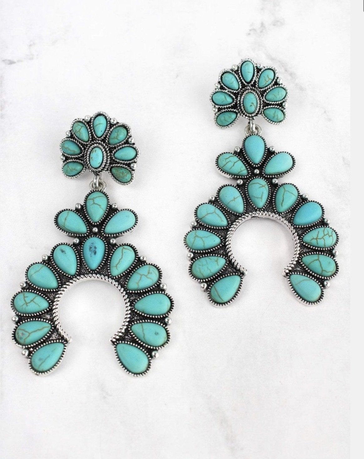 Squash blossom earrings