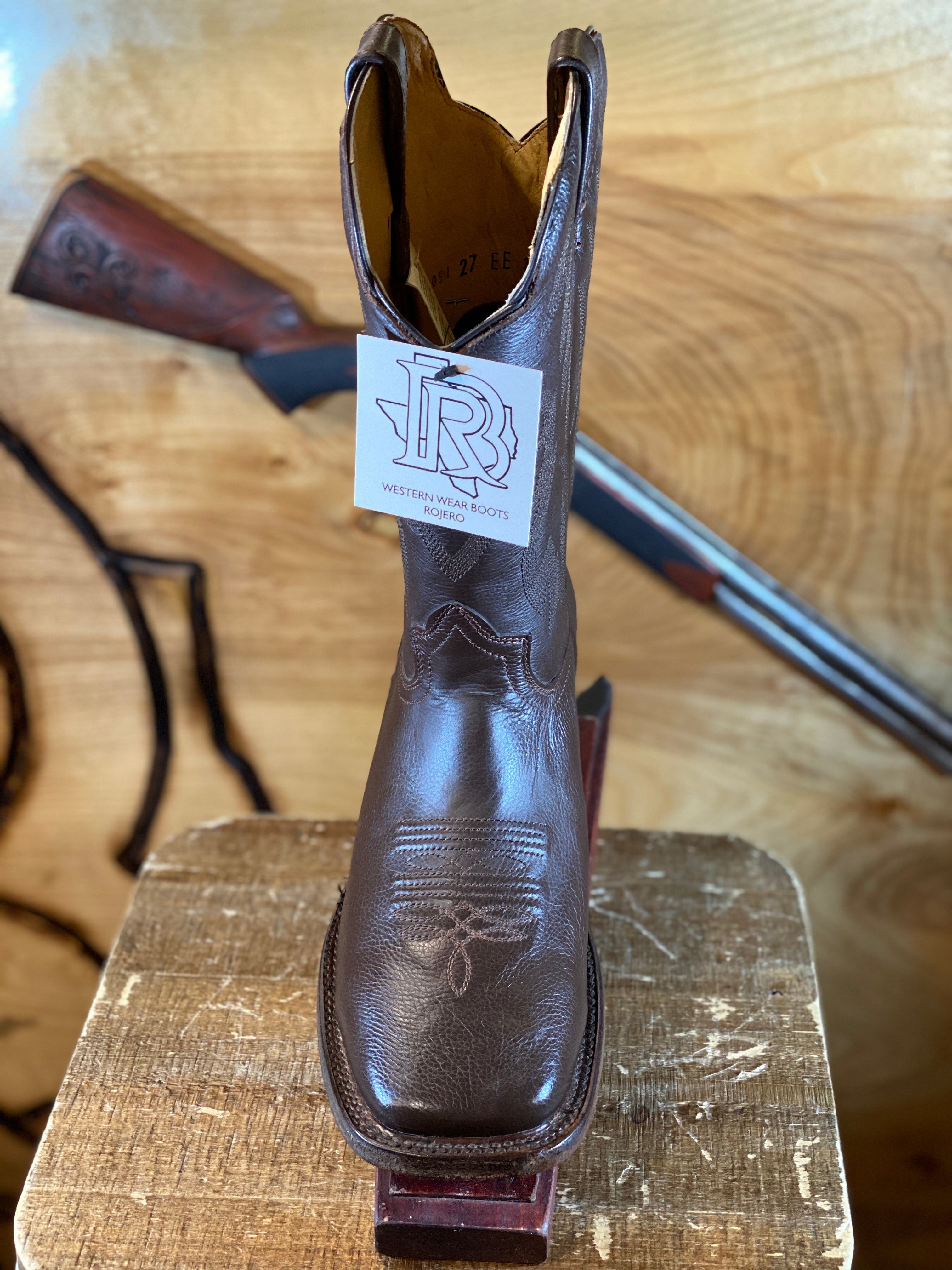 #8 EE USA DARK BROWN SQUARE TOE BOOT ‼️ON SALE‼️