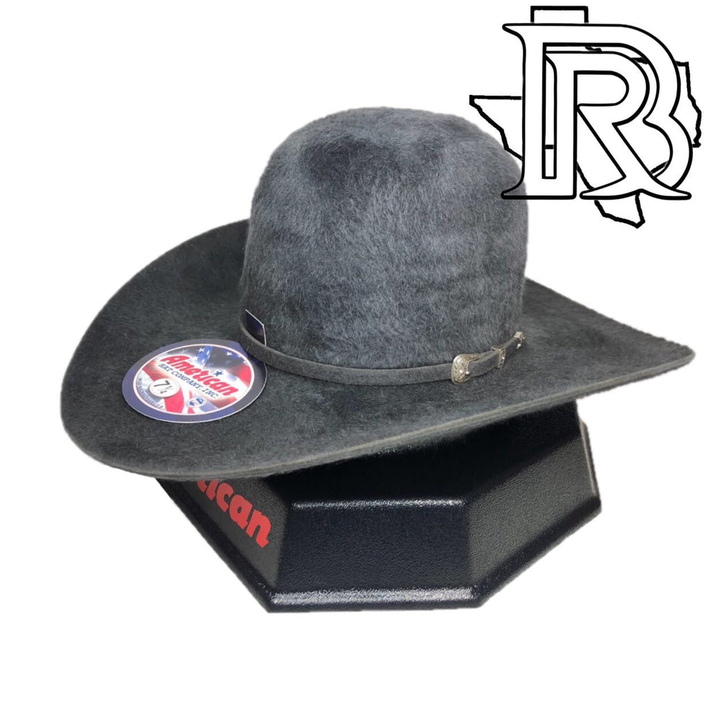 20X CHARCOAL GRIZZLY | AMERICAN HAT FELT COWBOY HAT