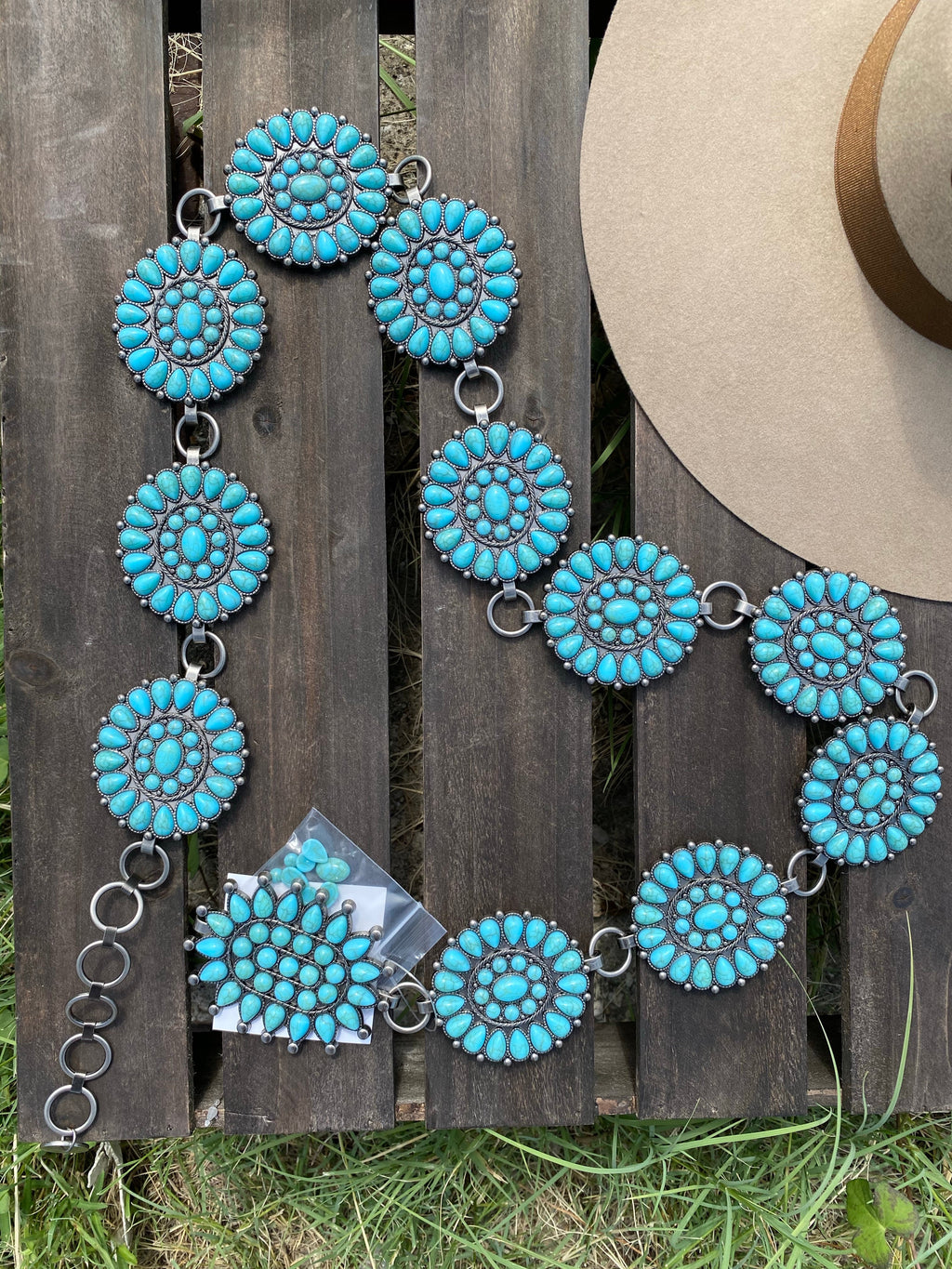 Concho belt (TURQUOISE)