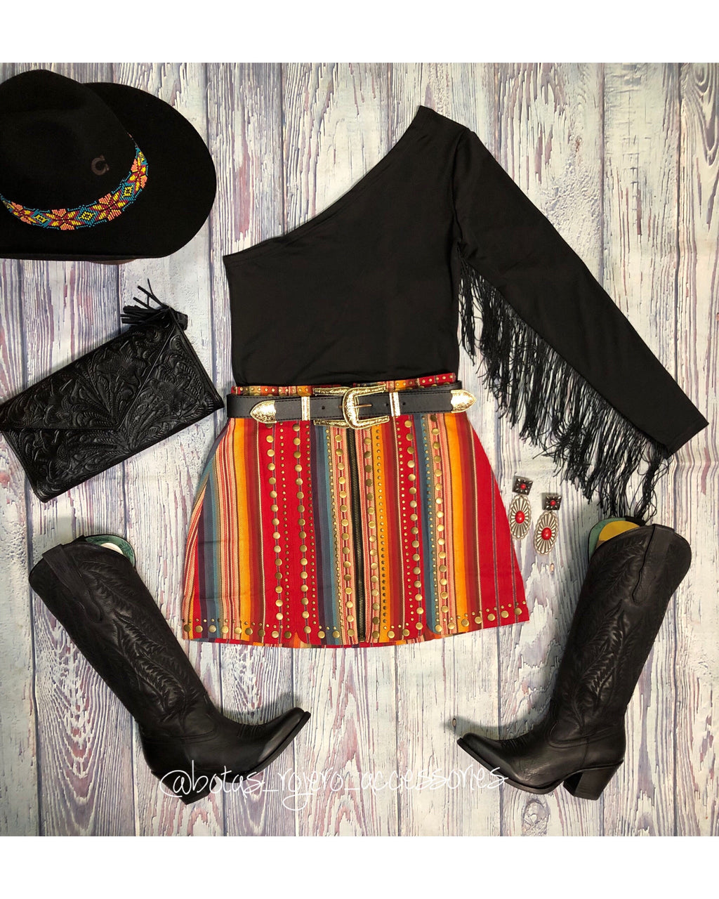 Serape skirt