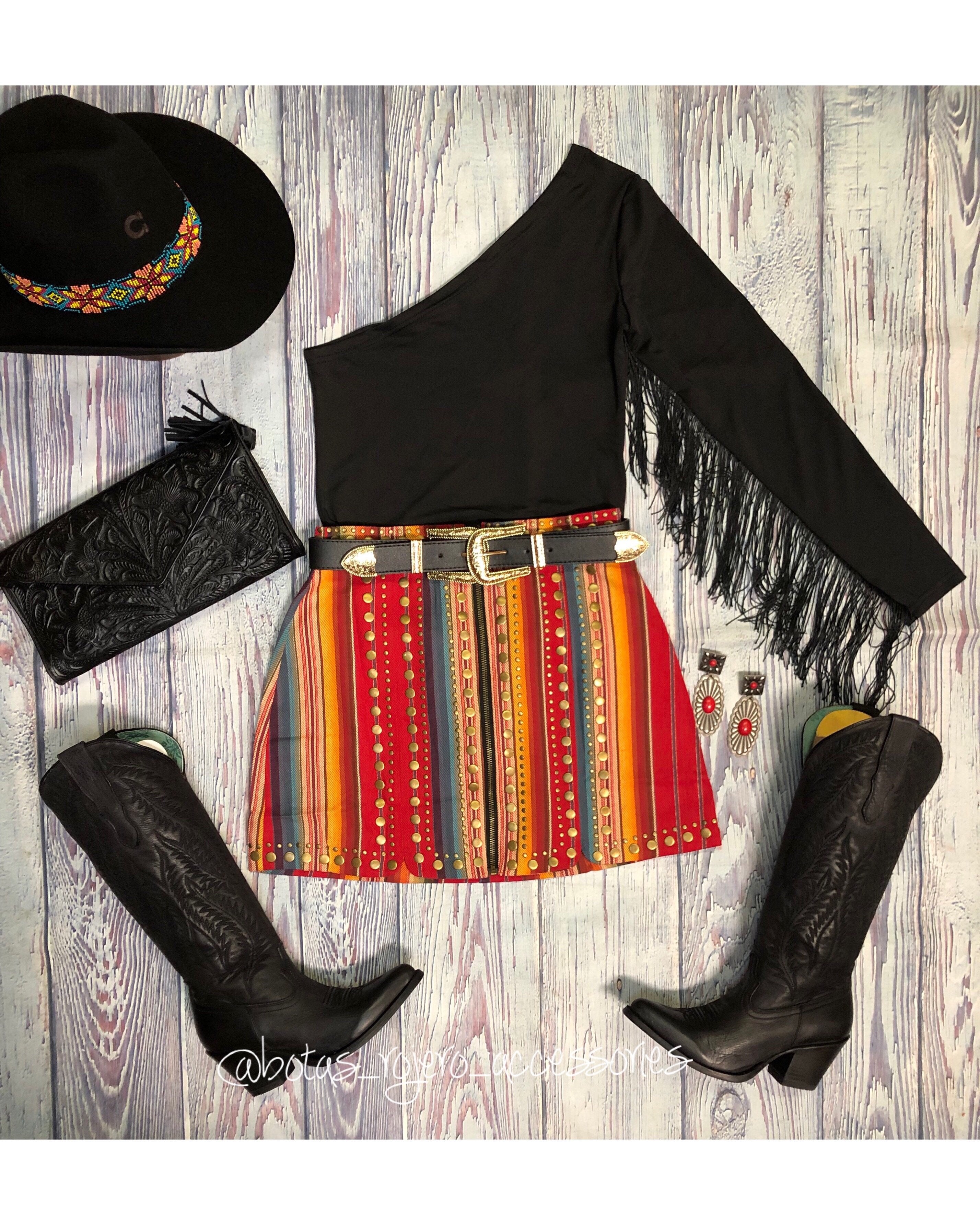 Serape skirt