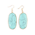 Blue rock earrings