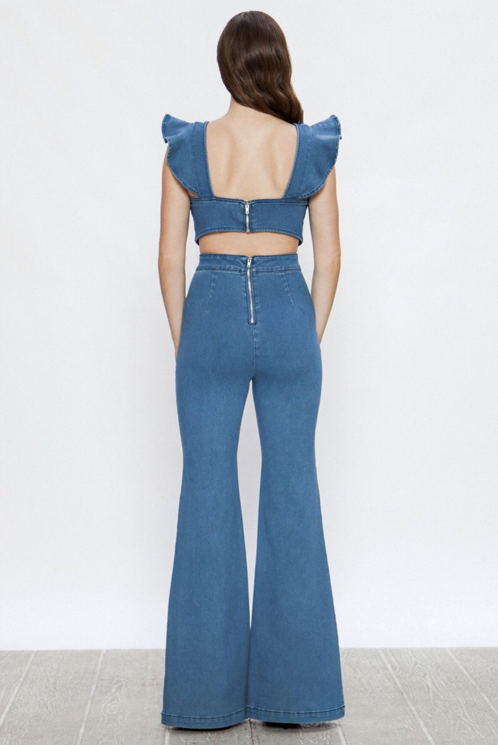 Denim romper