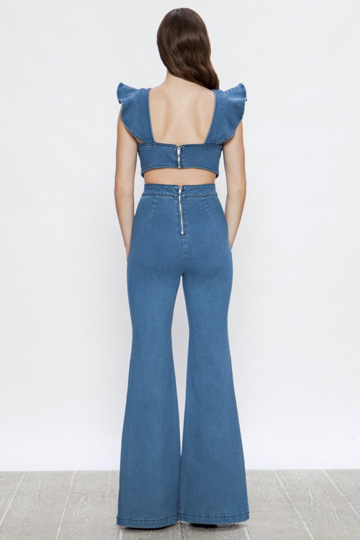 Denim romper