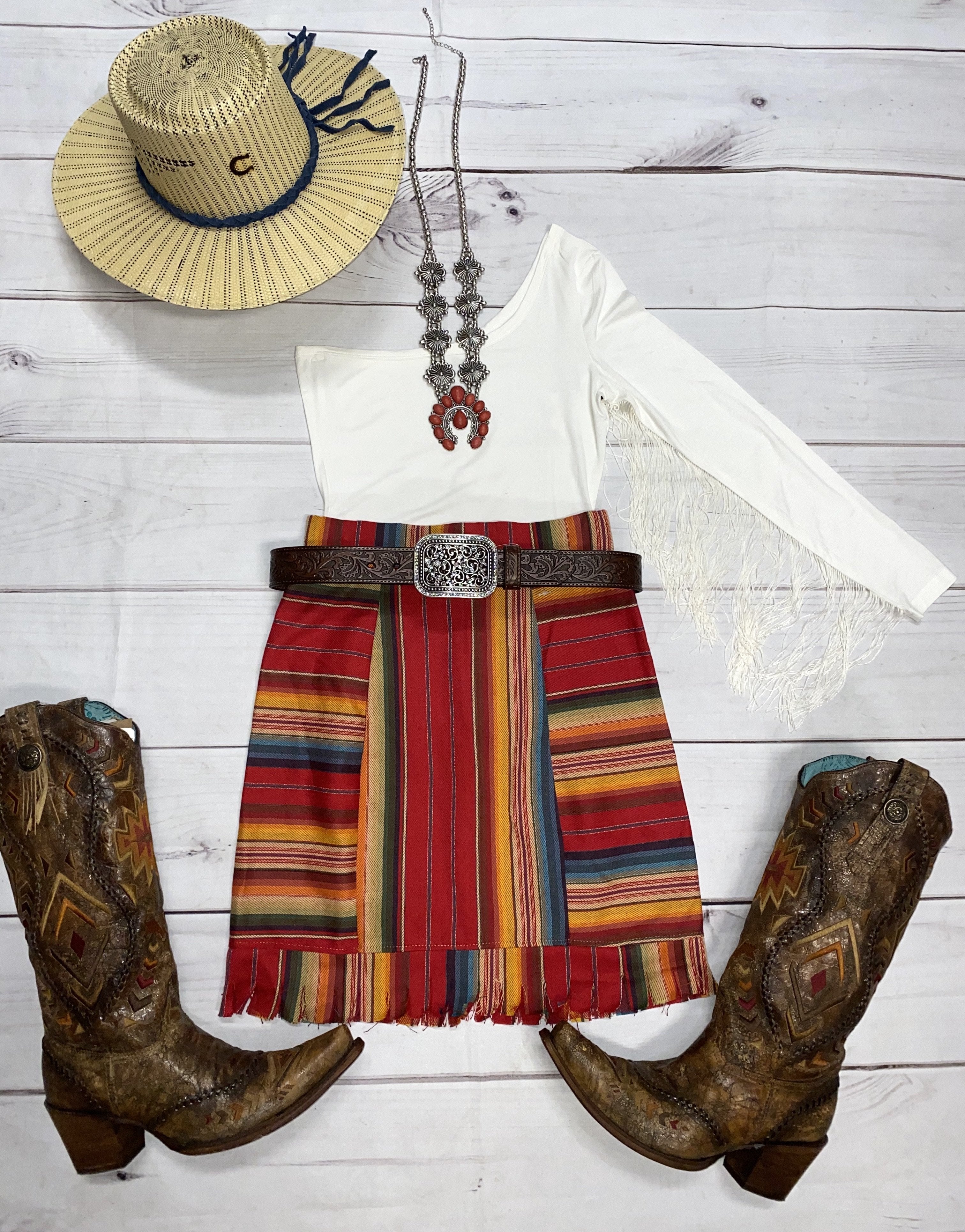 Serape skirt