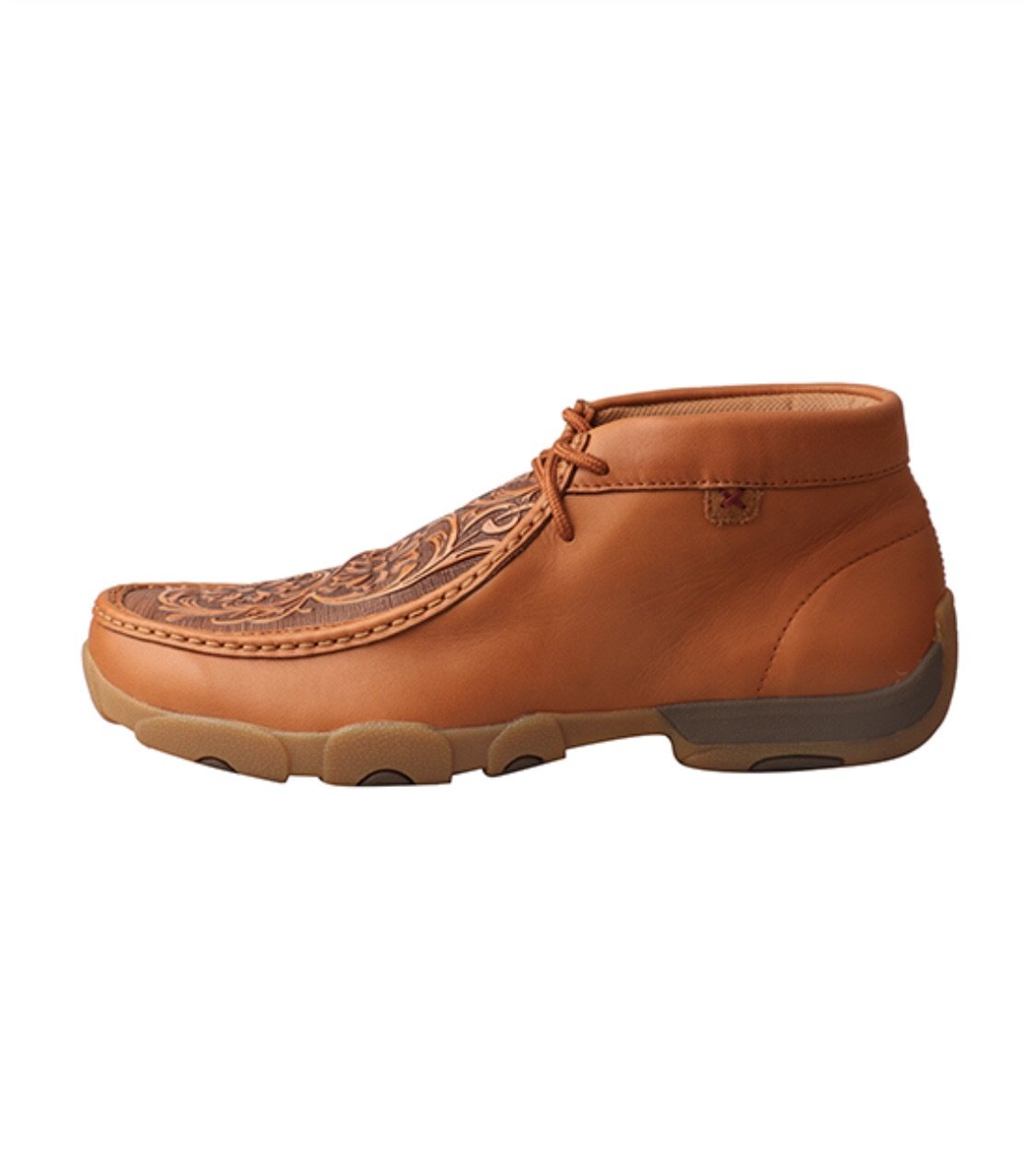 TWISTED X | Men Driving Moccasins Tan/Tooled LEATHER SHOES MDM0061