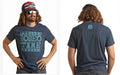 ROCK & ROLL COWBOY MEN'S DALE BRISBY NAVY RODEO TIME TEE SHIRT P9-9018