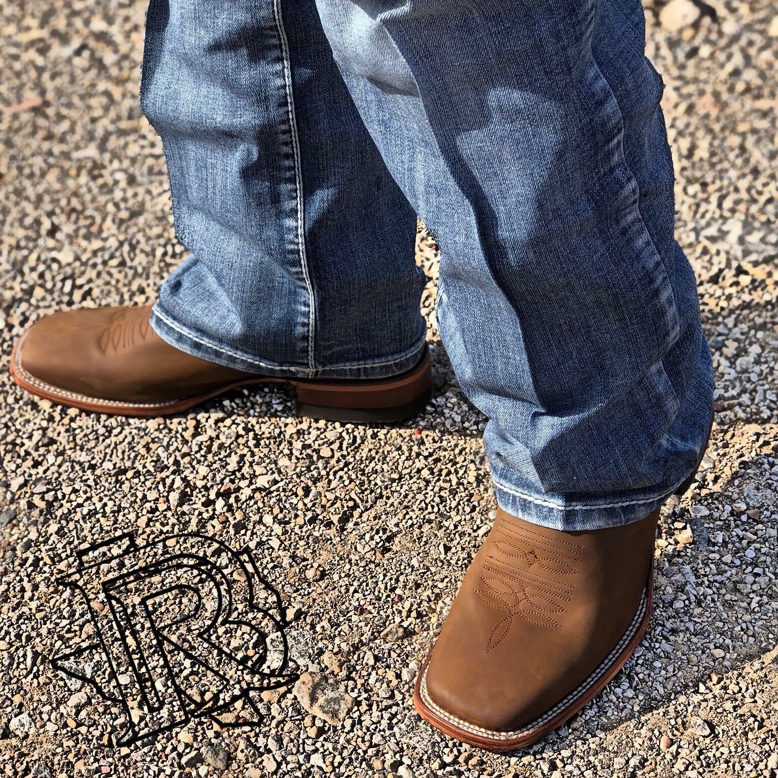 DARK BROWN | MEN SQUARE TOE WESTERN COWBOY BOOTS