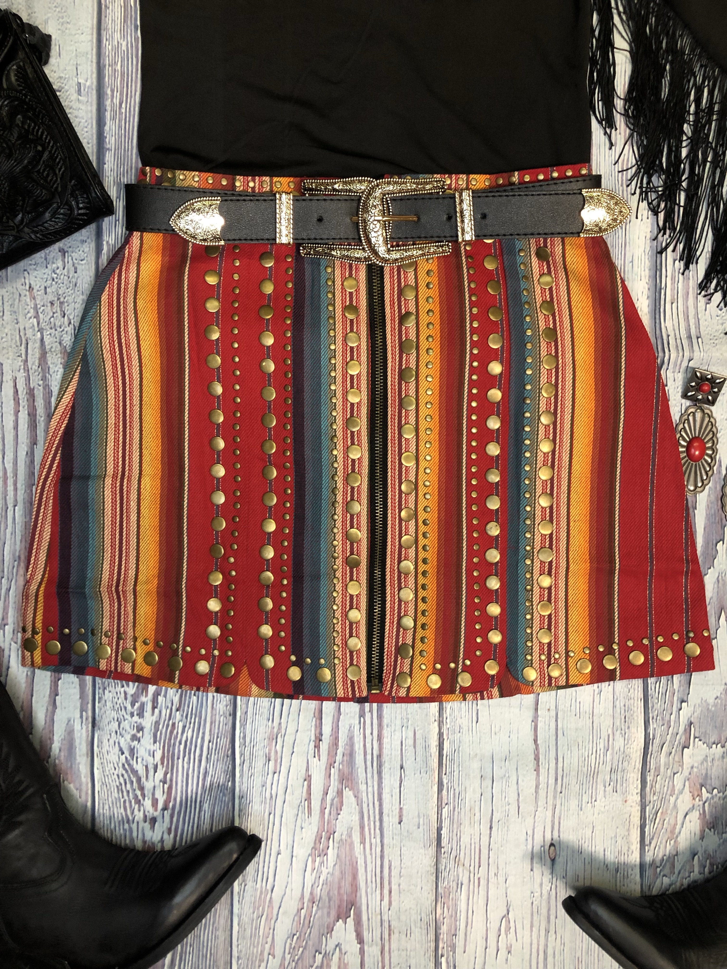 Serape skirt