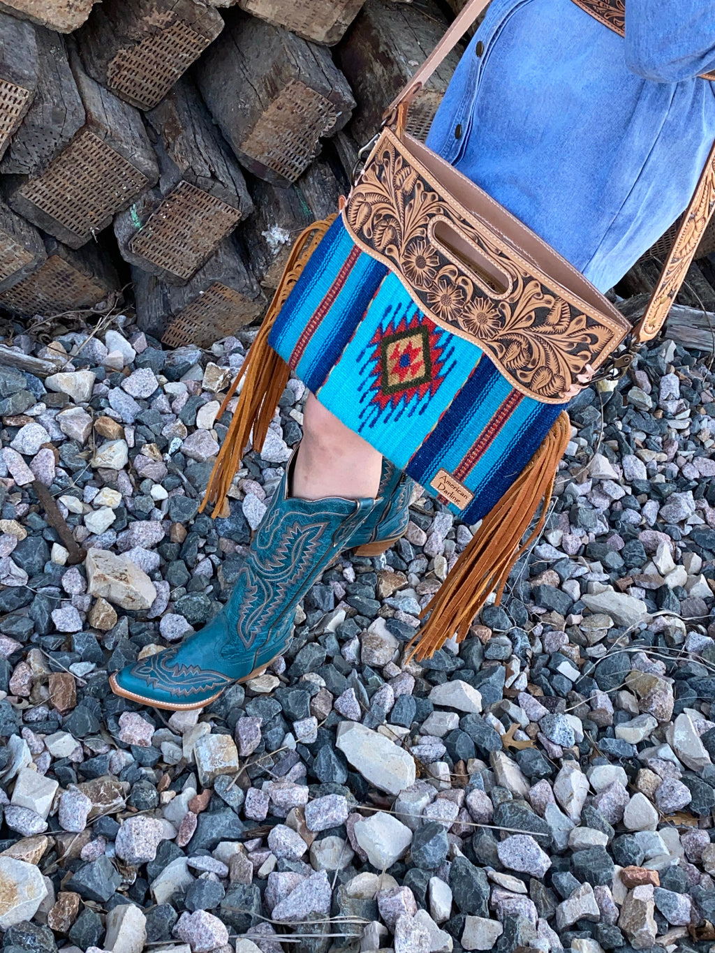 Fringe Crossed Body Bag