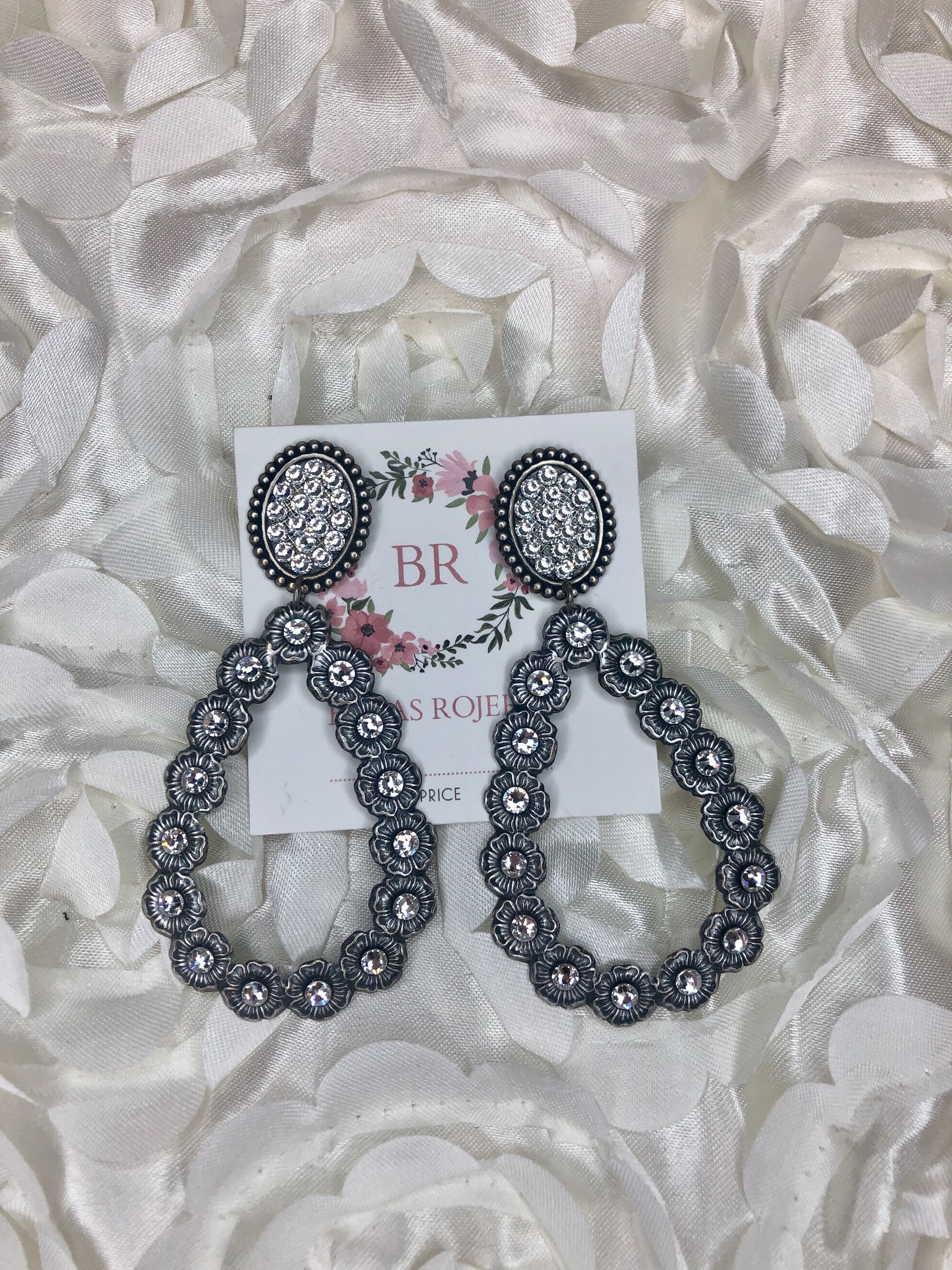 Pink panache earrings
