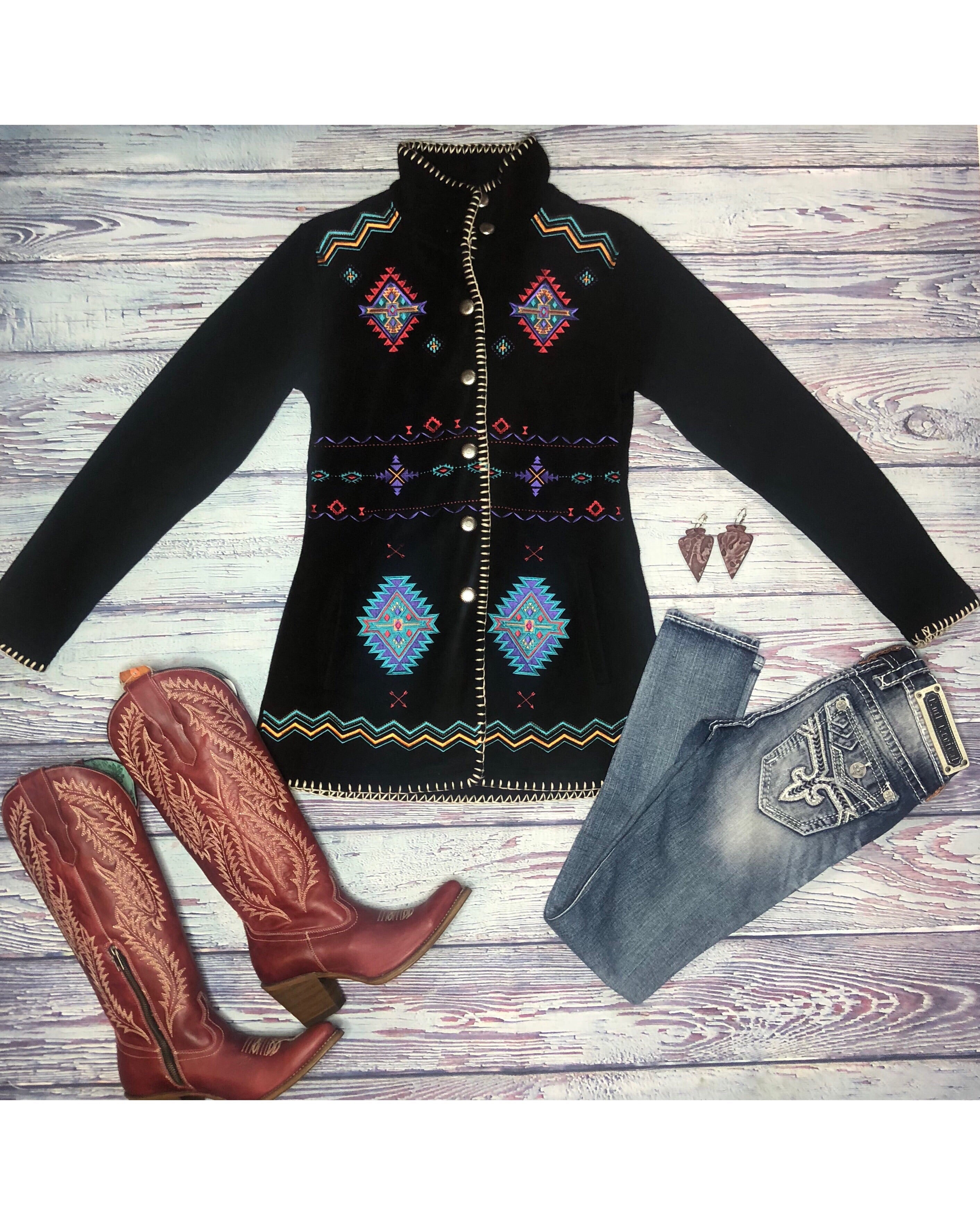 Black Charlotte Coat