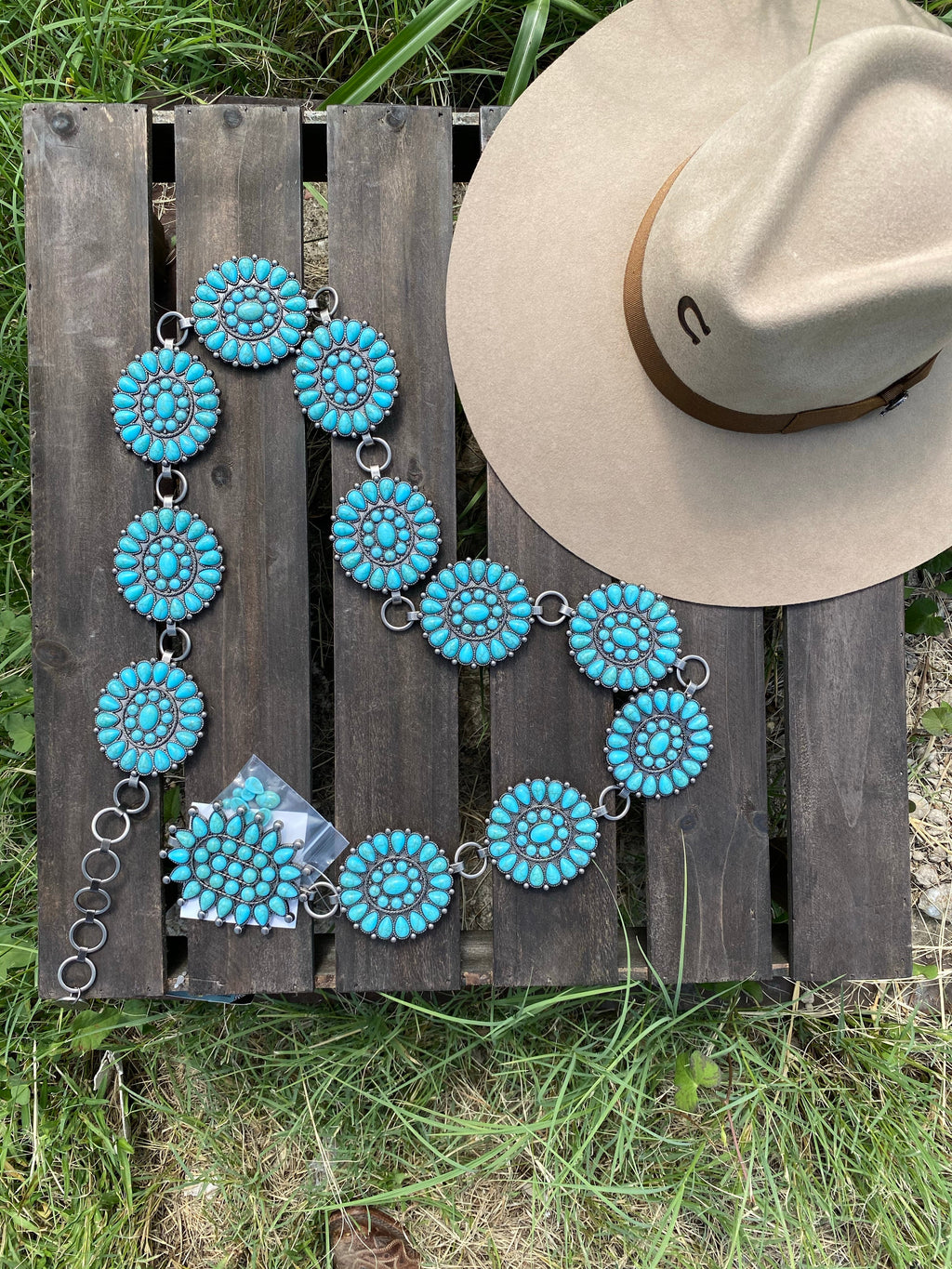 Concho belt (TURQUOISE)