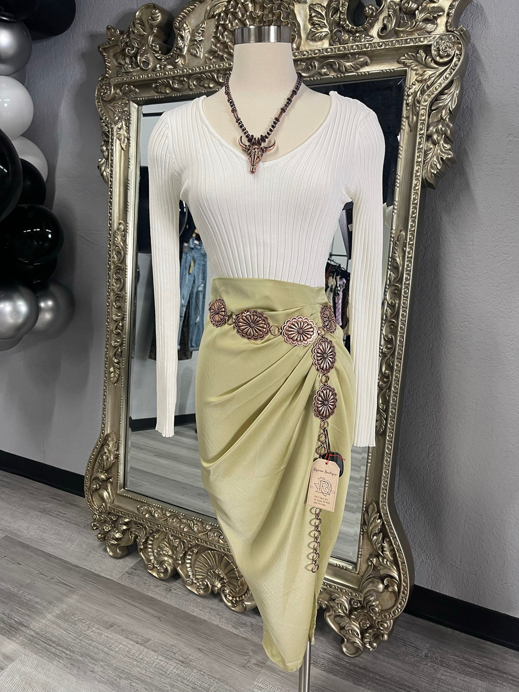 MONA SKIRT (SAGE)