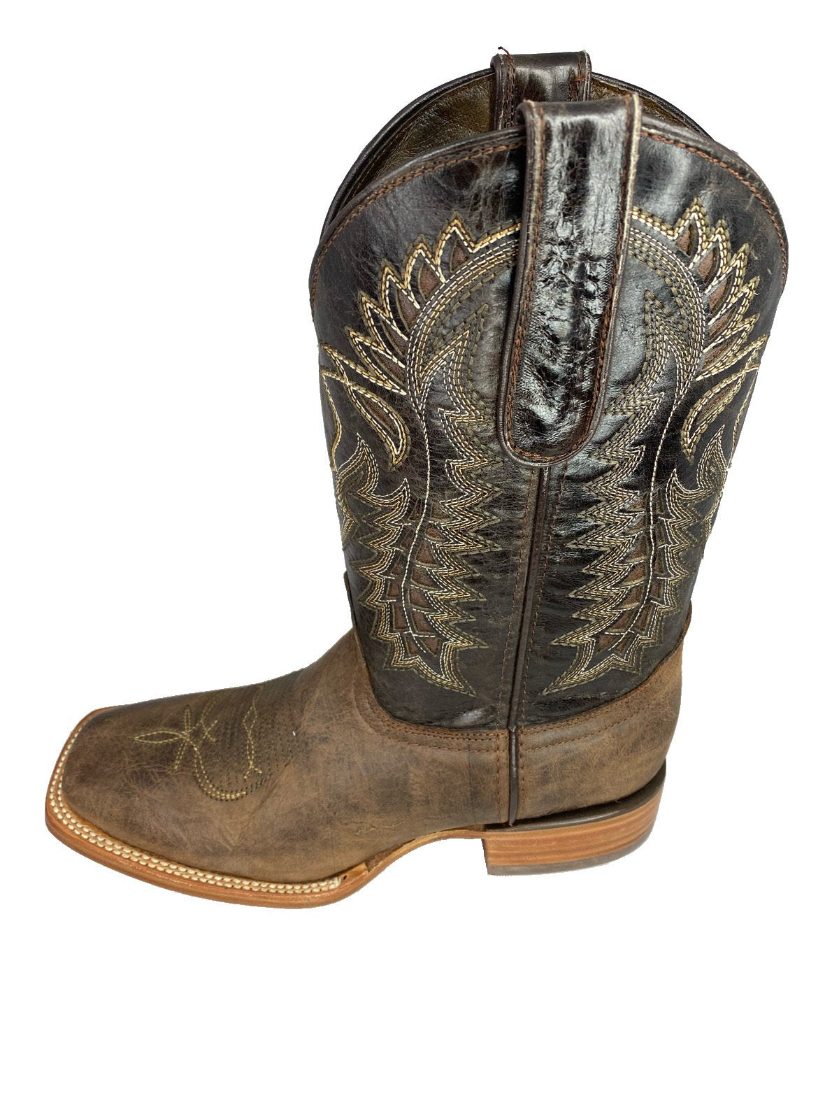 SQUARE TOE BOOT RANCH CHOCOLATE