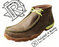 Twisted X Bomber/Neon Yellow Men’s Driving Moccasins MDM0026