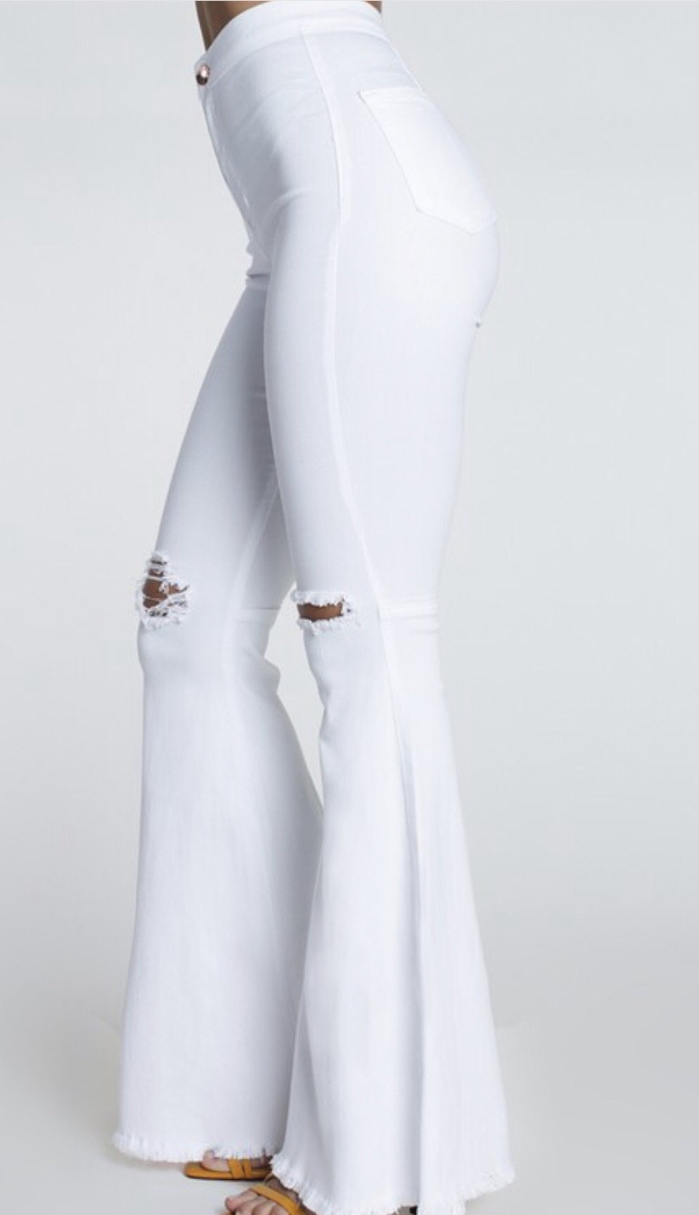 White bell bottoms