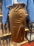 BROWN SKIRT