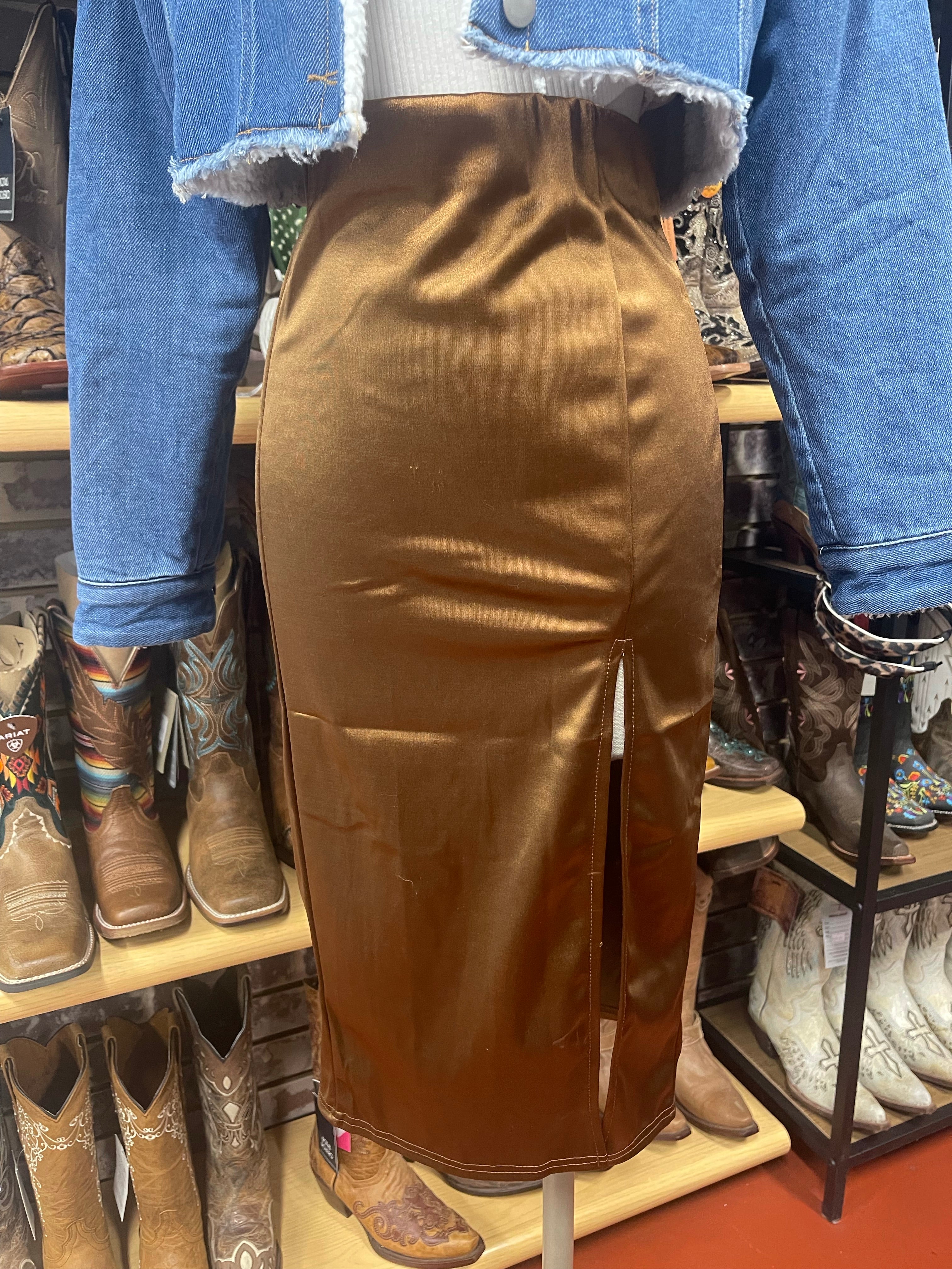 BROWN SKIRT