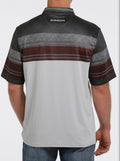 MEN’S SHORT SLEEVE ARENAFLEX POLO GRAY CINCH | MTK1871001