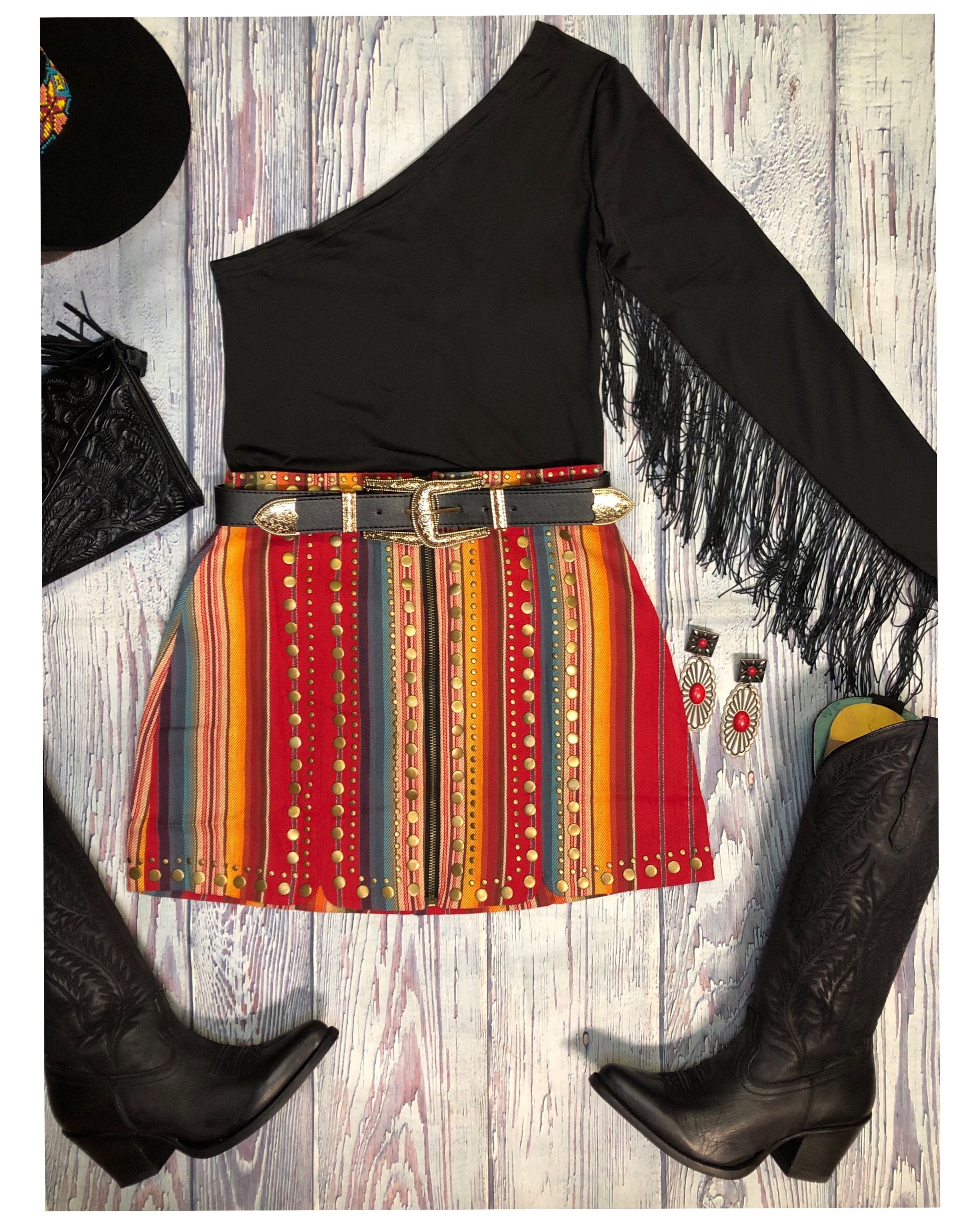 Serape skirt