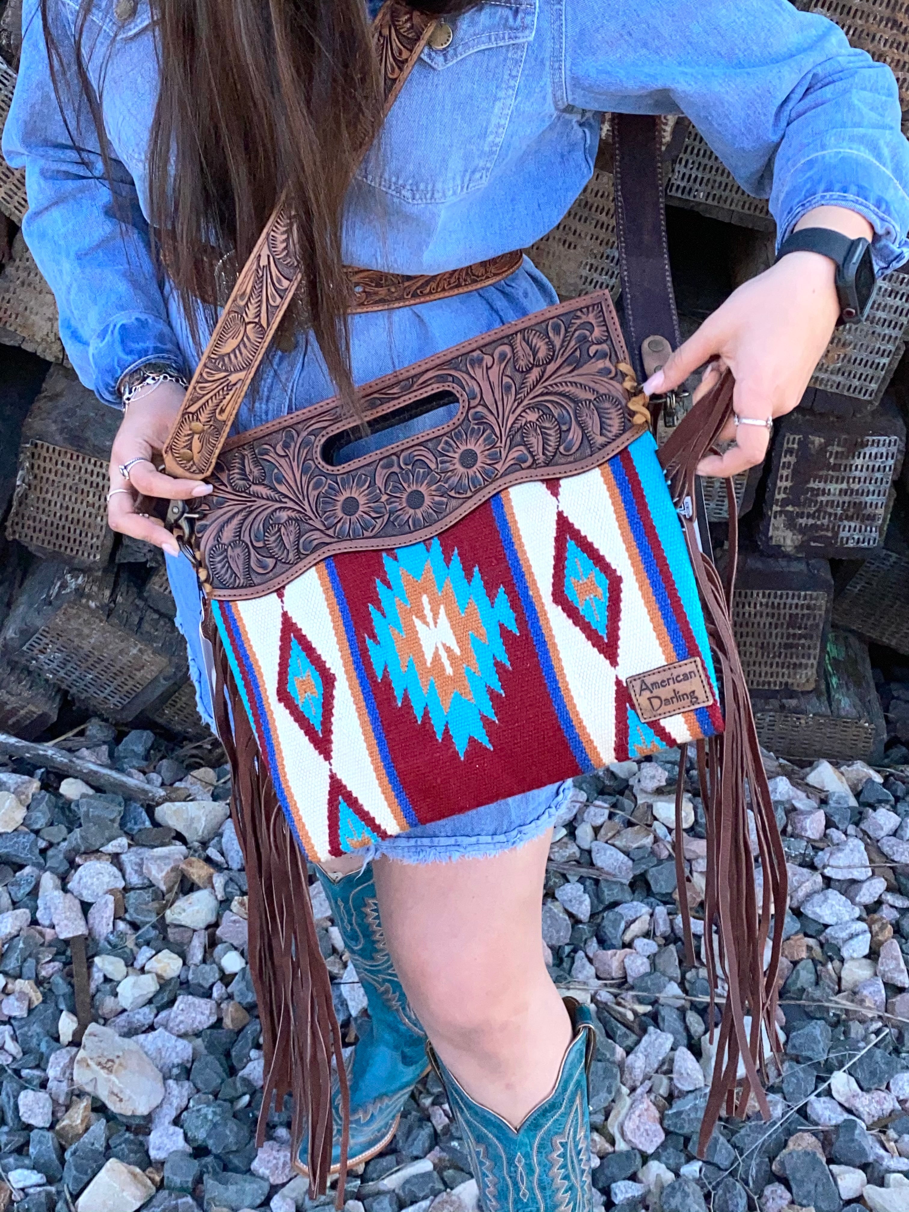 Fringe Crossed Body Bag