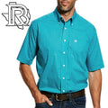Ariat® Men's Viridian Green Wrinkle Free Donnelly Shirts 10026538