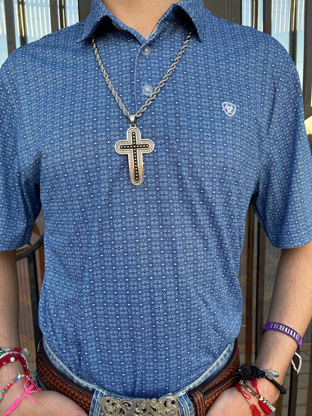 MEN'S POLO | ARIAT CERULEAN MEDALLION ( 10039794 )