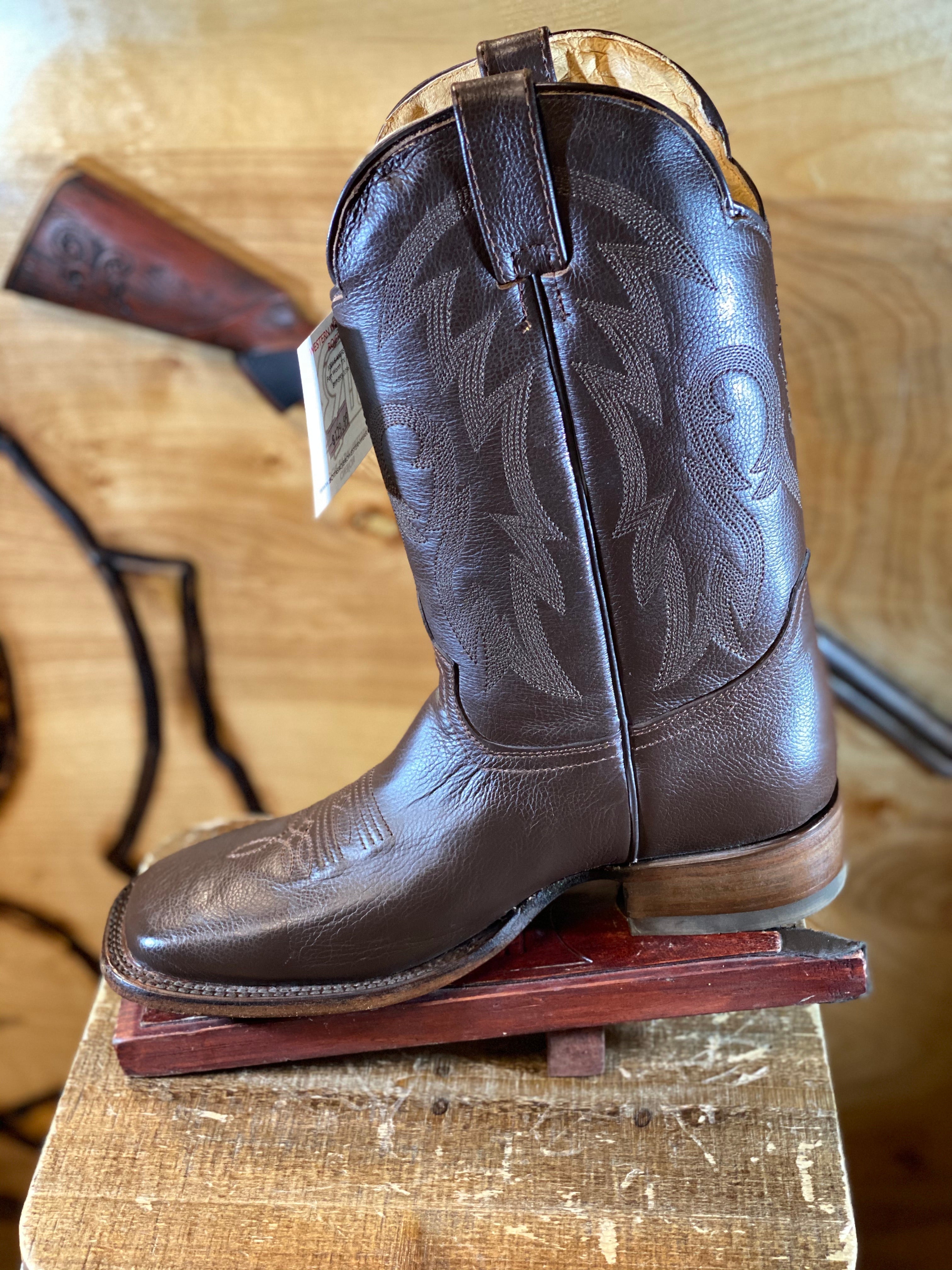 #8 EE USA DARK BROWN SQUARE TOE BOOT ‼️ON SALE‼️