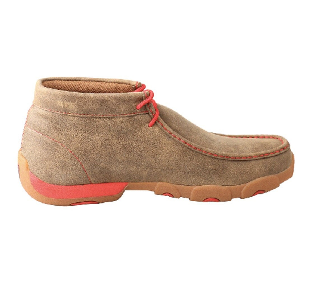 Twisted X | Bomber/Red Men’s Driving Moccasins (MDM0036)