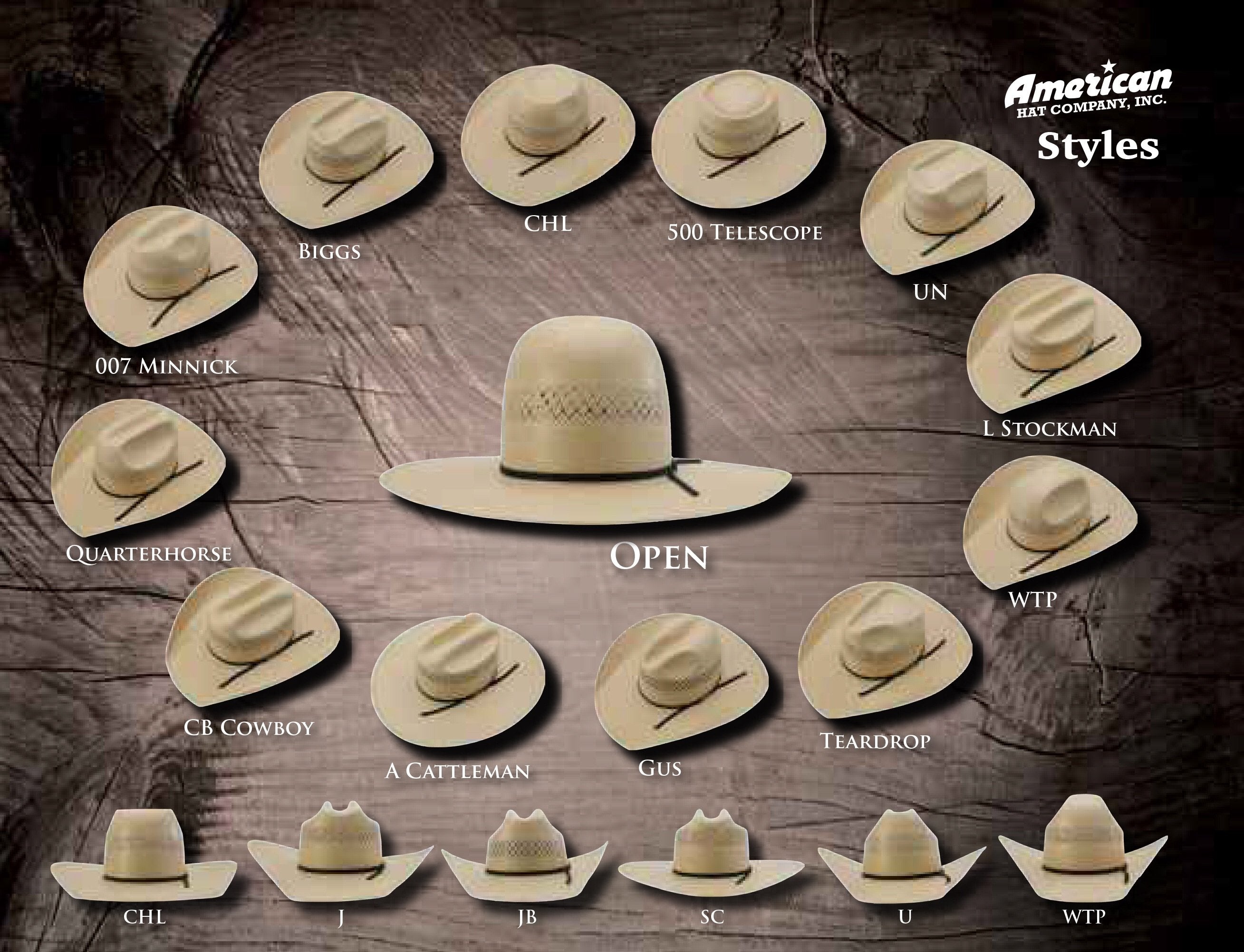 “ 6110 “ | AMERICAN STRAW COWBOY HAT