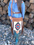 Fringe crossed body bag