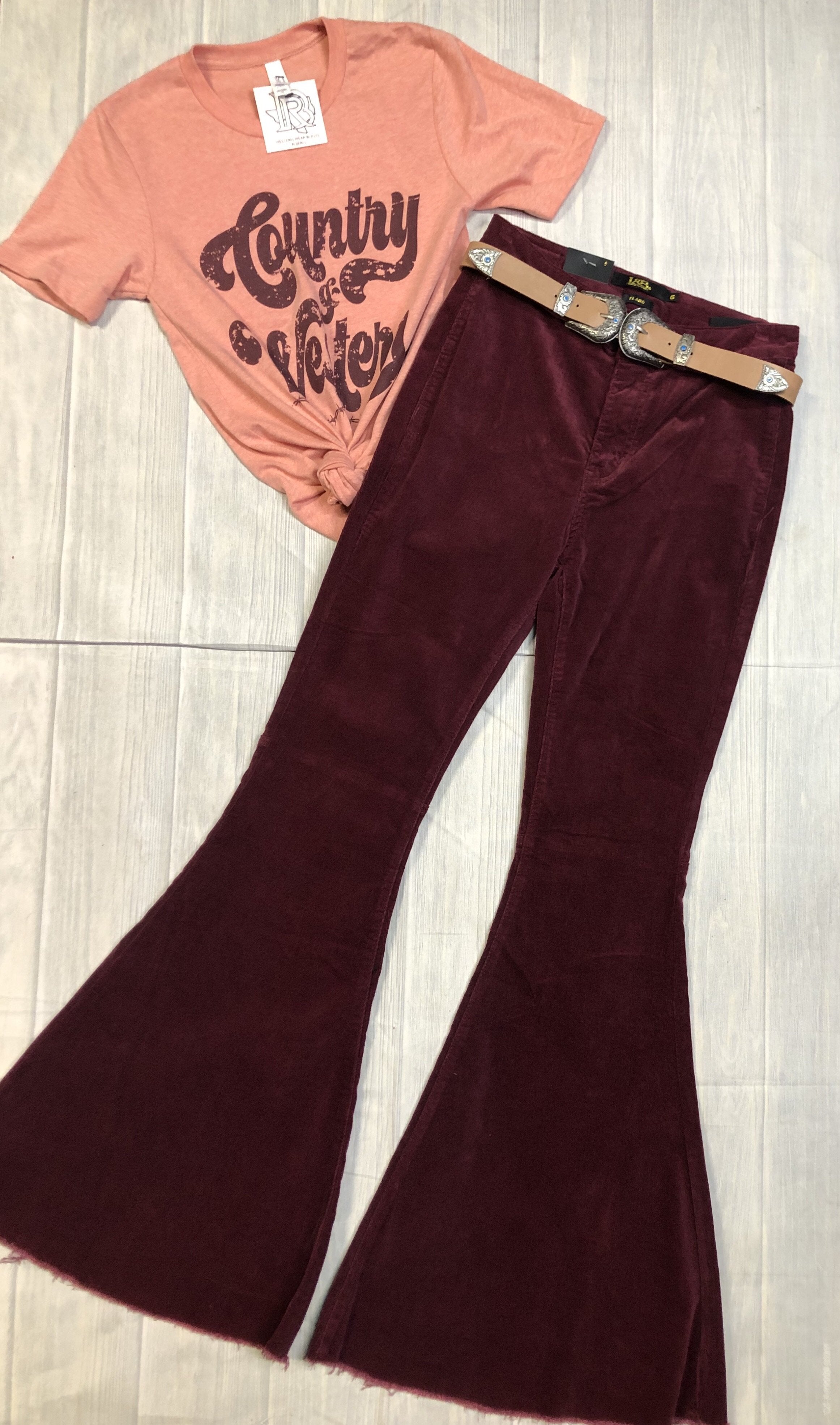 Plum Bell bottoms