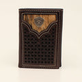 Ariat Mens Wallet Brown TriFold A3542202