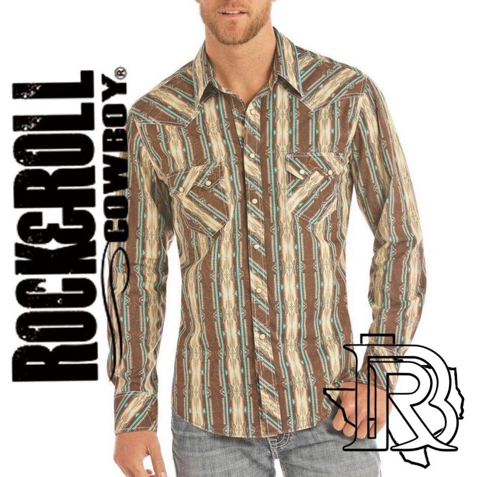 ROCK&ROLL: Aztec Poplin Long Sleeve b2s9117
