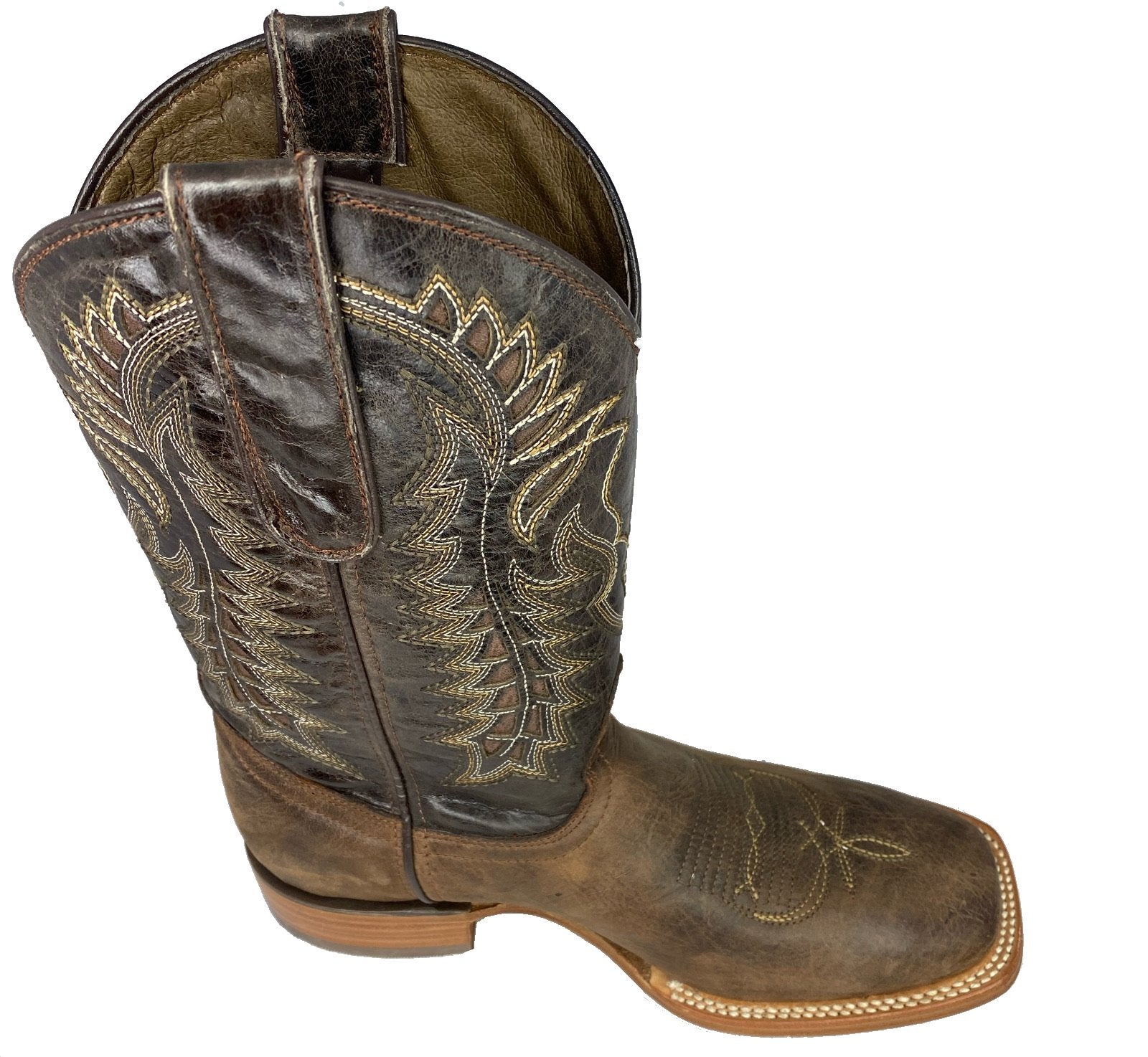 SQUARE TOE BOOT RANCH CHOCOLATE