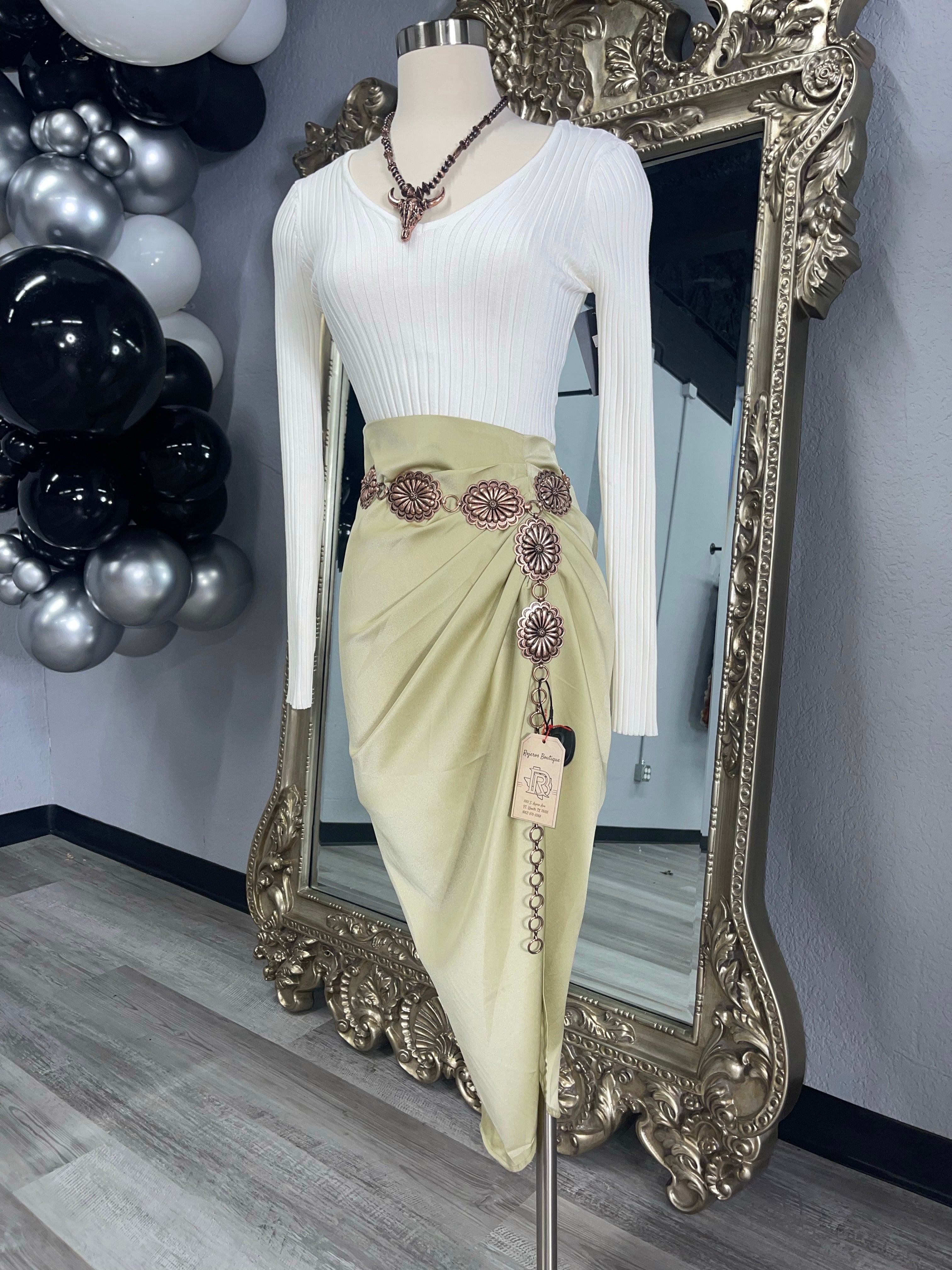 MONA SKIRT (SAGE)