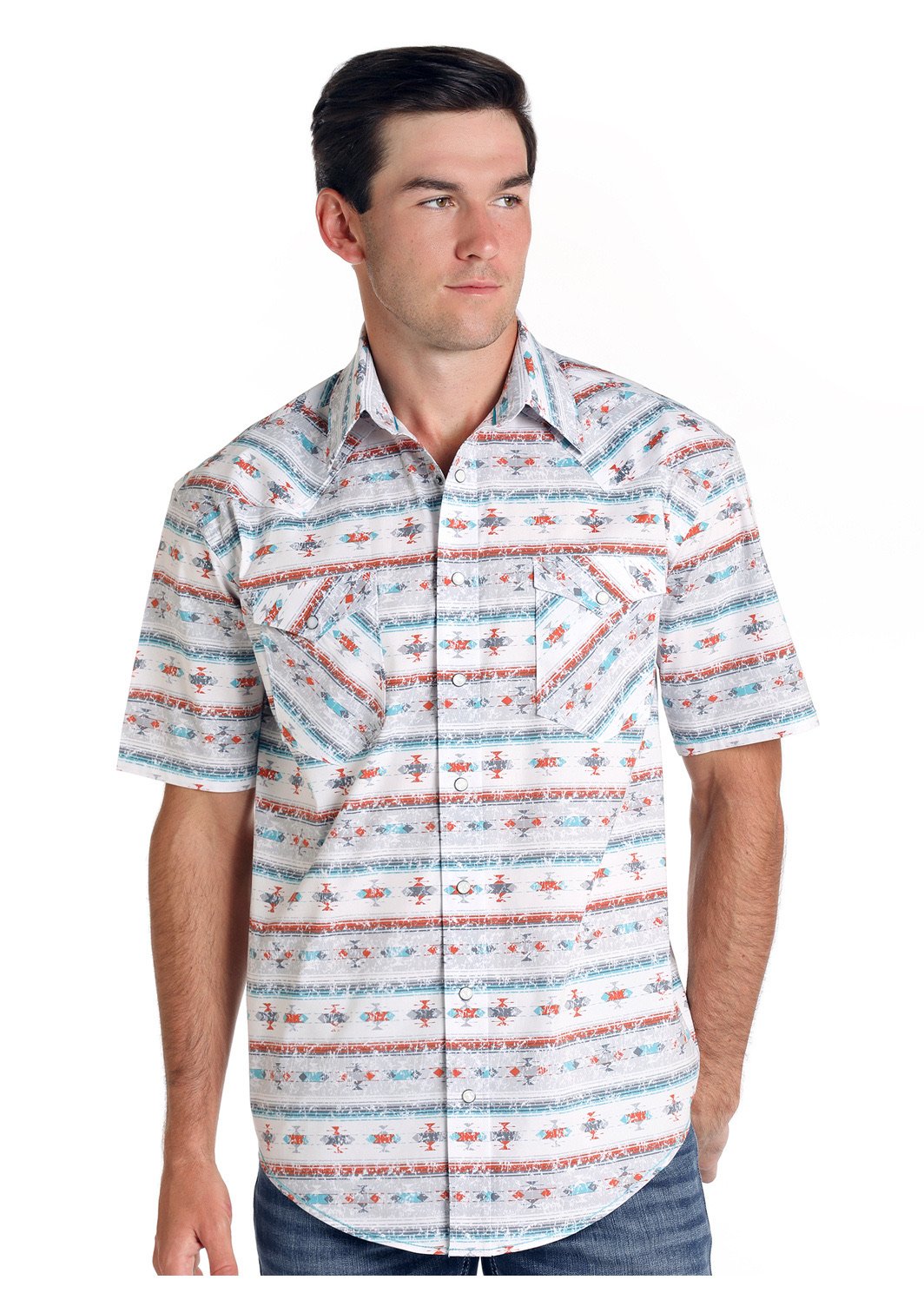 SAHARA AZTEC SHORT SLEEVE SNAP PANDHANDLE R1S4048